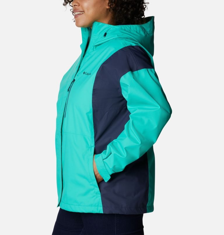 Jacheta Columbia Hikebound Dama Turcoaz | Plus Size MKQ0S17AZ